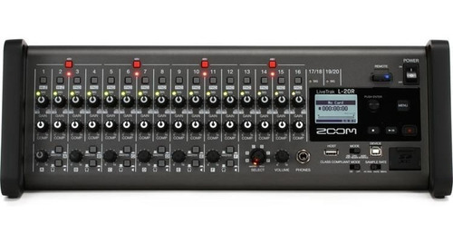 Mesa De Som Digital Zoom Livetrak L-20r