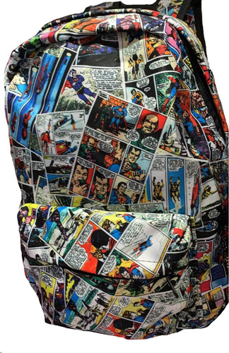 Mochila Escolar Super Homem Superman Comics Quadrinhos V045