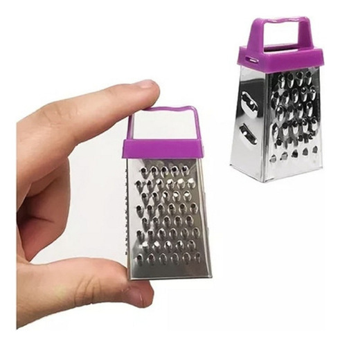 3pz Rallador De Quesos Y Verduras 4 En 1 Acero Inoxidable Surtido