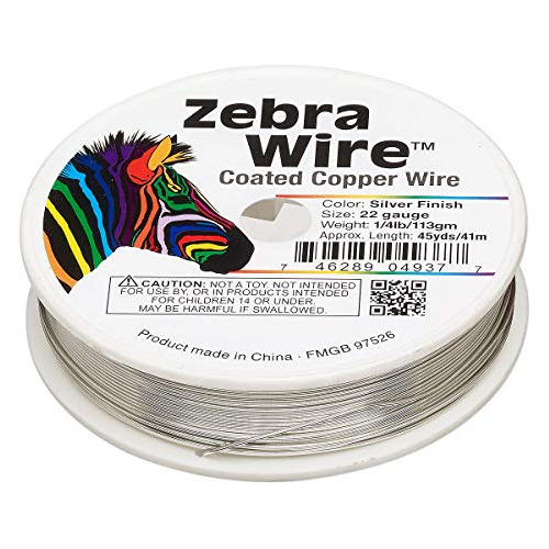 Cable Redondo Zebra, Color Plateado, Cobre, Calibre 22, Apro