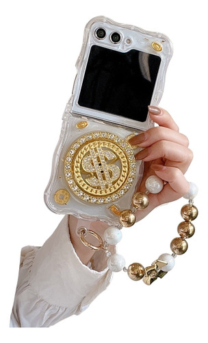 Found For Samsung Zflip5 Funda De Teléfono Con Pulsera