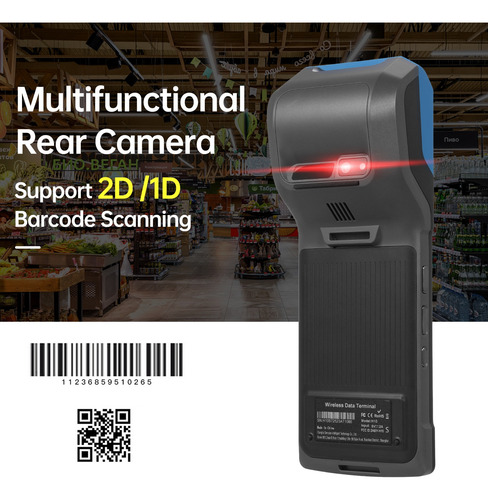 Soporte De Terminal Pda Pos Android 13.0 Portátil
