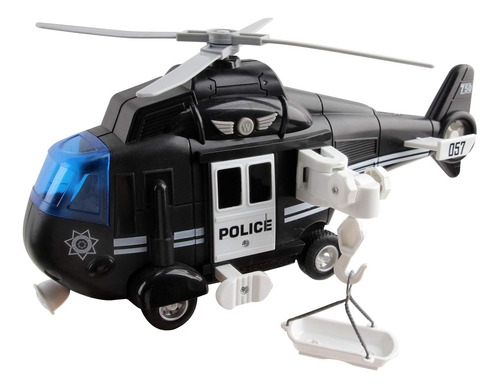 Vokodo Helicóptero De Policía 11 Con Luces Y Sonidos Emp...