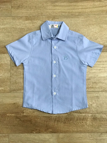 Imagem 3 de 4 de Camisa Infantil Social Manga Curta Com Gravata E Suspensório