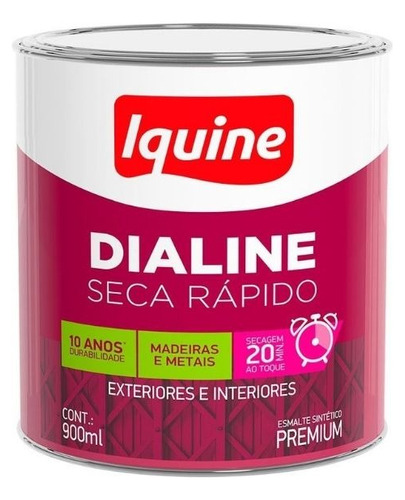 Iquine Dialine Esmalte Ba Alto Brilho Cor Amarelo 3,2l