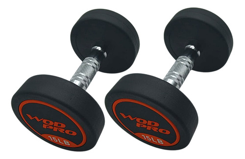  Wod Pro Mancuernas redondas 15LB Cromado