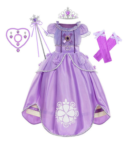 Disfraz De Princesa Sofía De Anime Para Niñas En Halloween