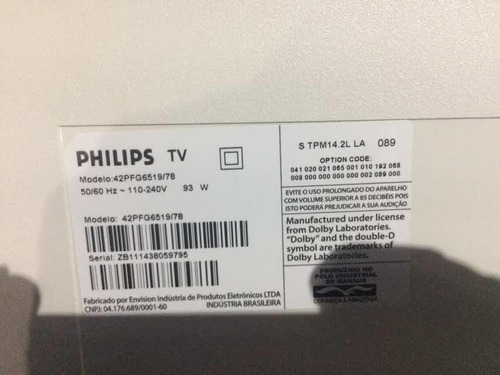 Conjunto Completo Do Back Light Tv Philips Modelo 42pfg6519