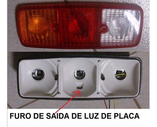 Par Lanterna Traseira Toyota Bandeirante 12v Sem Lampadas 