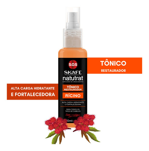 Tonico Restaurador Ricino Natutrat S O S 120ml