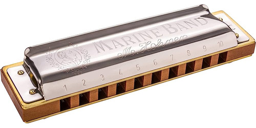 ~? Hohner 1896bx Marine Band Harmonica, Key Of B Natural Min