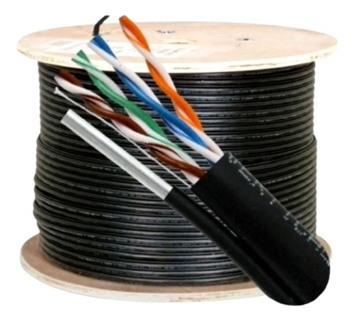 Cable Utp  Exterior  Categoria 6 Con  Mensajero