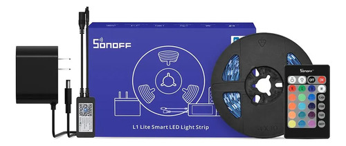 Tira Led Sonoff L1 Lite Smart Compatible Google Alexa Vshop Color de la luz RGB