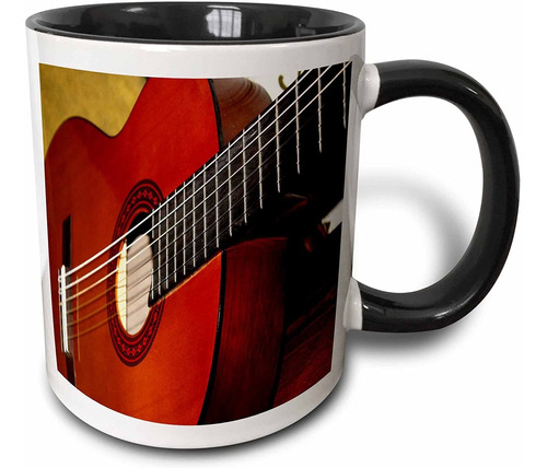 3drose 112274 4  Primer De Una Guitarra Clásica Taza De Dos 