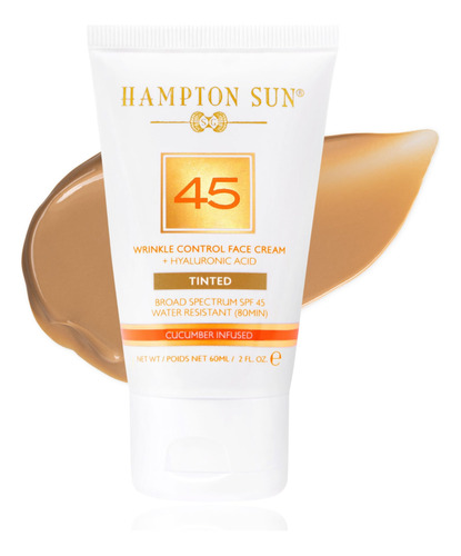 Hampton Sun Crema Facial Tenida Spf 45 Con Control De Arruga