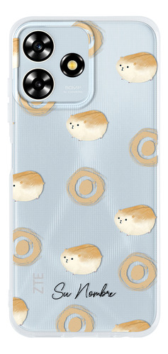 Funda Para Zte Para Mujer Patrón Hamster Con Personalizacion