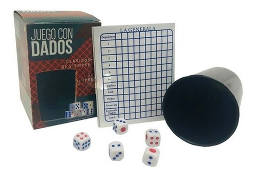 Juego Generala Cubilete Con 5 Dados Palermo Zona Norte