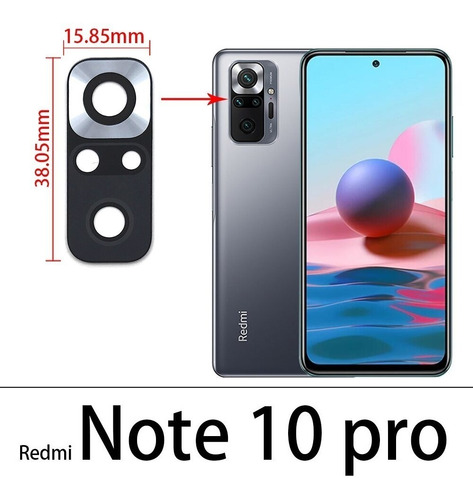 Imagen 3 de 5 de Lente Camara Xiaomi Redmi 10 Redmi Note 10 Note 10 5g