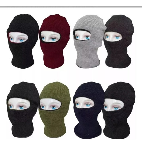 Gorro Pasamontañas Térmico Doble Faz 12 Unidades Colores