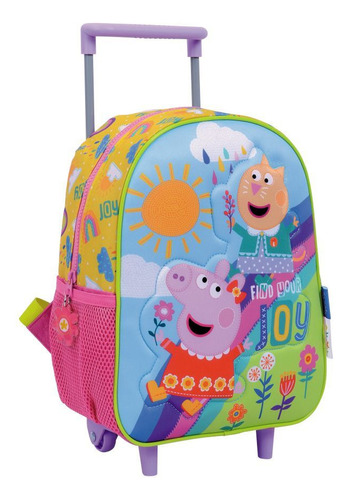 Mochila Peppa Pig Con Carrito Para Jardin 12 Pulgadas