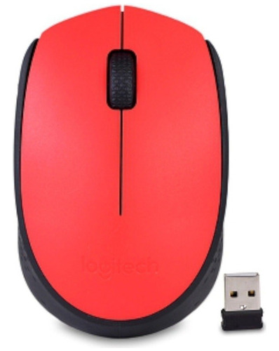 Mouse Logitech m170 Inalambrico Rojo Diginet