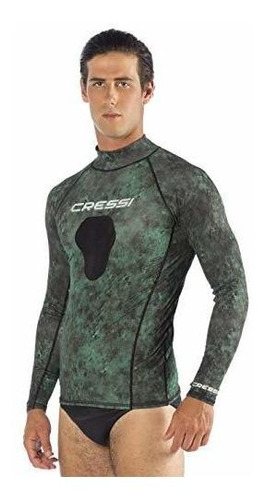 Cressi Hunter Rash Guard, Camo Verde, Xxxl.