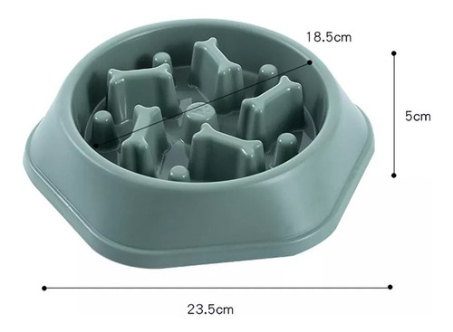 Imagen 2 de 3 de Plato Bowl Antiansiedad Perros Gatos Come Lento