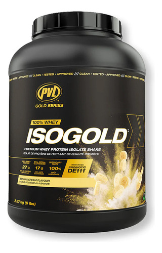 Iso Gold Isolate Proteina 100% Whey 5lb Banana Envio Free