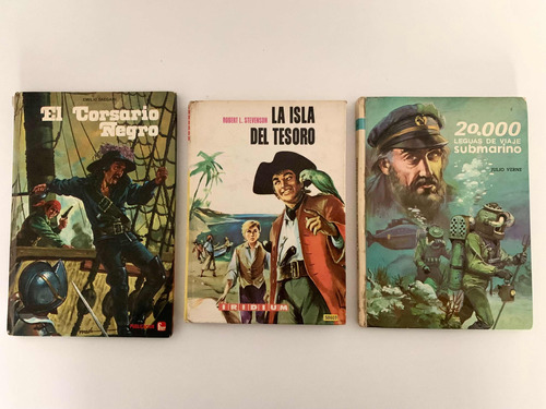 Libros Infantiles 3 Lote. Julio Verne, Robert Stevenson ..