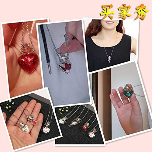 B Collares De Botella De Perfume En Forma De Corazón
