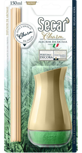 Difusor De Aroma Secar Charm Alecrim 150ml.