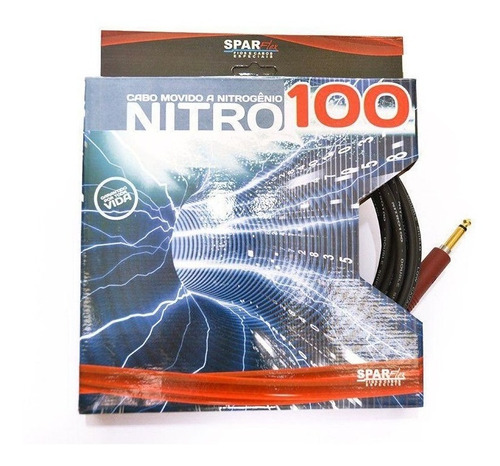 Cabo De Guitarra Sparflex Nitro 100 Plug Noiseless 5 Metros