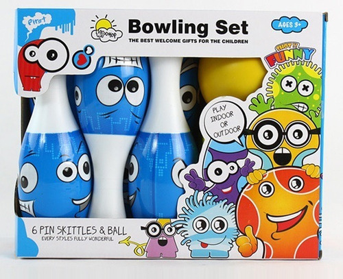 Mini Bowling Pitufos - Niños De 1 A 3 Años