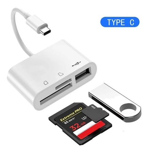 Otg Usb C 3 En 1 Memoria / Usb 3.0 Somos Tienda Cod 2691