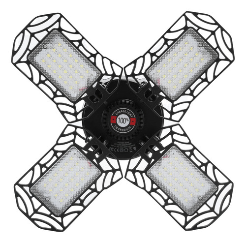 Led Mining, 80 W, 96 Led, Base E27/e26, 4 Hojas, Industrial