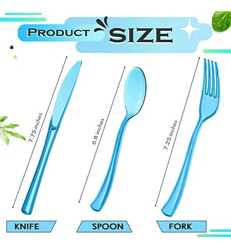 Set De Cubiertos Desechables 150 Piezas - Plástico Resistent