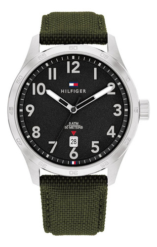 Reloj Tommy Hilfiger 1710593 Forrest Hombre Acero Tela 5 Atm