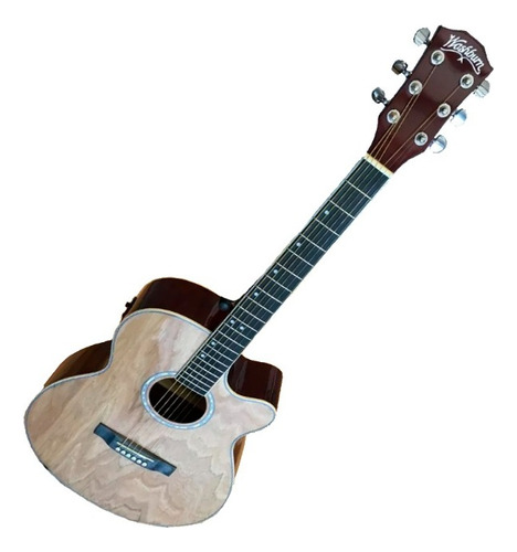 Guitarra Electroacustica Washburn Wa45 Natural