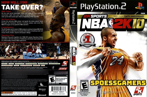 Parche de Nba 2k10 Ps2 (Basquetebol).