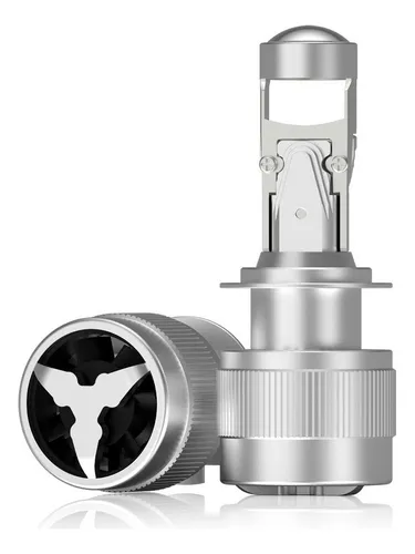 Kit Lamparas Cree Led Proyector C/ Lupa Cooler H7