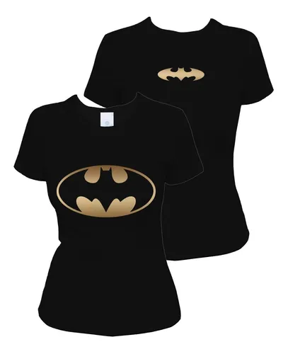 Playera Para Mujer Batman Oro Metalico | Meses sin intereses