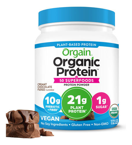 Orgain Proteina Organica A Base De Plantas + Polvo De Supera