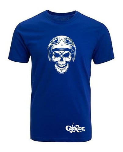 Polera  Casco Calavera Cafér Motociclistas, Legograf 