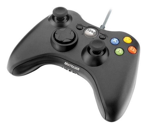 Controle joystick Multilaser JS063 preto