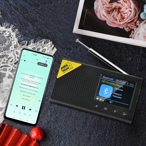 Rádio Portátil Dab Radio Internet Radio Fm, Tela Colorida