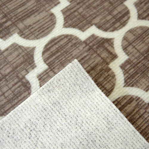 Alfombra Tapete Moderno 100x150 Diseño Frances Gris Antidesl