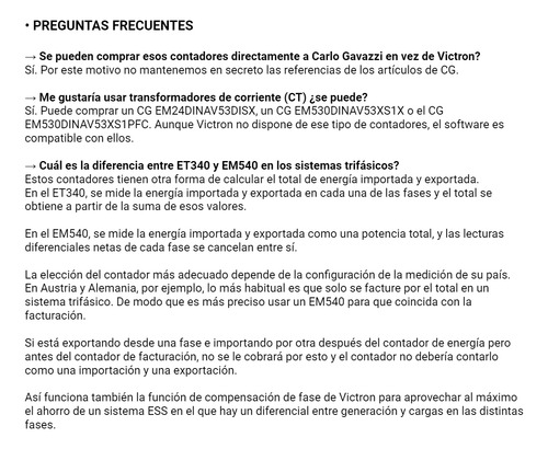 Contador De Energía Trifásico 65a Et340 Victron Energy