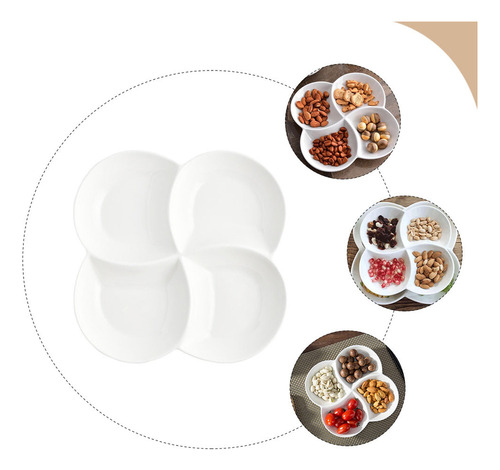 Plato Con Compartimentos Para Platos De Comida