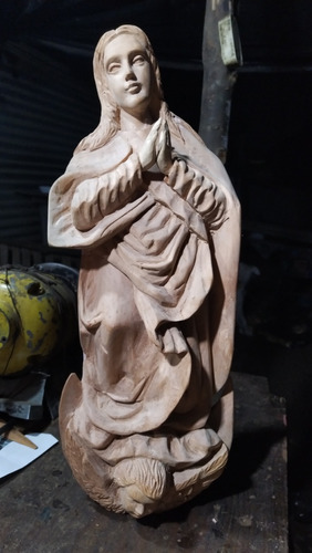Virgen Inmaculada De Concepción Tallada En Madera