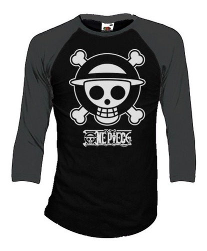 One Piece Playeras Manga 3/4 Para Hombre Y Mujer